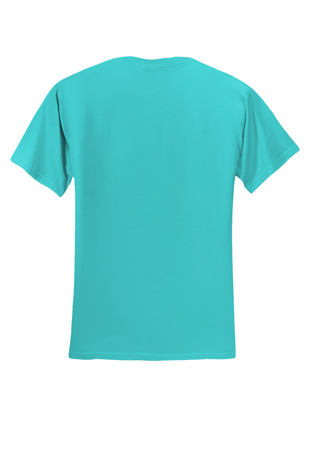 Jerzees 29M/29MR/29MT Mens Dri-Power Moisture Wicking Short Sleeve Crewneck T-Shirt Scuba Blue  Flat Back