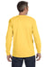 Jerzees 29LS/29L/29LSR Mens Dri-Power Moisture Wicking Long Sleeve Crewneck T-Shirt Island Yellow Model Back