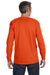 Jerzees 29LS/29L/29LSR Mens Dri-Power Moisture Wicking Long Sleeve Crewneck T-Shirt Burnt Orange Model Back