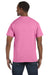 Jerzees 29M/29MR/29MT Mens Dri-Power Moisture Wicking Short Sleeve Crewneck T-Shirt Azalea Pink Model Back