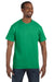 Jerzees 29M/29MR/29MT Mens Dri-Power Moisture Wicking Short Sleeve Crewneck T-Shirt Heather Irish Green Model Front