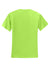 Jerzees 29M/29MR/29MT Mens Dri-Power Moisture Wicking Short Sleeve Crewneck T-Shirt Neon Green Flat Back