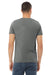 Bella + Canvas BC3001CVC/3001CVC Mens Heather CVC Short Sleeve Crewneck T-Shirt Heather Deep Grey Model Back