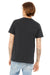 Bella + Canvas BC3005/3005/3655C Mens Jersey Short Sleeve V-Neck T-Shirt Dark Grey Model Back