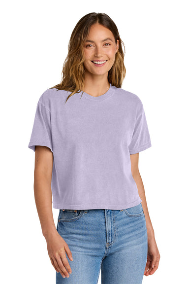 Comfort Colors 3023CL Womens Short Sleeve Crewneck T-Shirt Orchid Purple Model Front