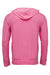 Threadfast Apparel 302Z Mens Full Zip Hooded Sweatshirt Hoodie w/ Pockets Neon Pink Flat Back