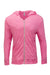 Threadfast Apparel 302Z Mens Full Zip Hooded Sweatshirt Hoodie w/ Pockets Neon Pink Flat Front