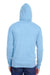 Threadfast Apparel 302Z Mens Full Zip Hooded Sweatshirt Hoodie w/ Pockets Royal Blue Model Back