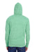 Threadfast Apparel 302Z Mens Full Zip Hooded Sweatshirt Hoodie w/ Pockets Green Model Back