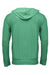 Threadfast Apparel 302Z Mens Full Zip Hooded Sweatshirt Hoodie w/ Pockets Green Flat Back