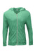 Threadfast Apparel 302Z Mens Full Zip Hooded Sweatshirt Hoodie w/ Pockets Green Flat Front