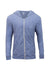 Threadfast Apparel 302Z Mens Full Zip Hooded Sweatshirt Hoodie w/ Pockets Navy Blue Flat Front