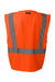 Kishigo 1085-1086 Mens Ultra Cool Mesh Vest w/ Pockets Orange Flat Back