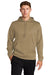 Sport-Tek F244 Mens Sport-Wick Moisture Wicking Fleece Hooded Sweatshirt Hoodie Coyote Brown Model Front