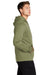 Sport-Tek F244 Mens Sport-Wick Moisture Wicking Fleece Hooded Sweatshirt Hoodie Olive Drab Green Model Side