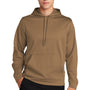 Sport-Tek Mens Sport-Wick Moisture Wicking Fleece Hooded Sweatshirt Hoodie - Woodland Brown