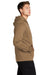 Sport-Tek F244 Mens Sport-Wick Moisture Wicking Fleece Hooded Sweatshirt Hoodie Woodland Brown Model Side