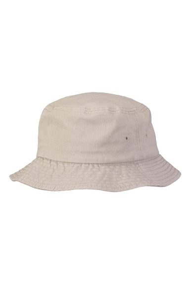 Sportsman 2050 Mens Bucket Hat Khaki Flat Front