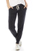 Alternative 31082 Womens Eco Fleece Jogger Sweatpants w/ Pockets Eco True Black Model Front