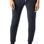 Alternative Womens Eco Fleece Jogger Sweatpants w/ Pockets - Eco Black