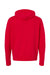 Independent Trading Co. AFX90UNZ Mens Full Zip Hooded Sweatshirt Hoodie Red Flat Back