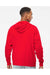 Independent Trading Co. AFX90UNZ Mens Full Zip Hooded Sweatshirt Hoodie Red Model Back