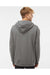 Independent Trading Co. IND4000 Mens Hooded Sweatshirt Hoodie Heather Gunmetal Grey Model Back