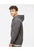 Independent Trading Co. IND4000Z Mens Full Zip Hooded Sweatshirt Hoodie Charcoal Grey Model Side