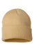 Sportsman SP12 Mens Solid Cuffed Beanie Camel Flat Front