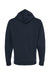 Independent Trading Co. SS4500Z Mens Full Zip Hooded Sweatshirt Hoodie Navy Blue Flat Back