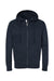 Independent Trading Co. SS4500Z Mens Full Zip Hooded Sweatshirt Hoodie Navy Blue Flat Front