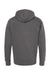 Independent Trading Co. SS4500Z Mens Full Zip Hooded Sweatshirt Hoodie Charcoal Grey Flat Back