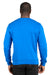 Threadfast Apparel 320C Mens Ultimate Fleece Crewneck Sweatshirt Royal Blue Model Back