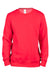 Threadfast Apparel 320C Mens Ultimate Fleece Crewneck Sweatshirt Red Flat Front