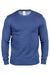 Threadfast Apparel 320C Mens Ultimate Fleece Crewneck Sweatshirt Navy Blue Flat Front