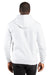 Threadfast Apparel 320H Mens Ultimate Fleece Hooded Sweatshirt Hoodie w/ Pockets White Model Back