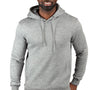 Threadfast Apparel Mens Ultimate Fleece Hooded Sweatshirt Hoodie w/ Pockets - Heather Grey