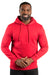 Threadfast Apparel 320H Mens Ultimate Fleece Hooded Sweatshirt Hoodie w/ Pockets Red Model Front