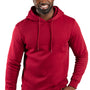 Threadfast Apparel Mens Ultimate Fleece Hooded Sweatshirt Hoodie w/ Pockets - Burgundy