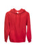 Threadfast Apparel 320H Mens Ultimate Fleece Hooded Sweatshirt Hoodie w/ Pockets Red Flat Front