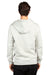 Threadfast Apparel 320Z Mens Ultimate Fleece Full Zip Hooded Sweatshirt Hoodie w/ Pockets Heather Oatmeal Model Back