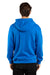 Threadfast Apparel 320Z Mens Ultimate Fleece Full Zip Hooded Sweatshirt Hoodie w/ Pockets Royal Blue Model Back