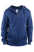 Threadfast Apparel 320Z Mens Ultimate Fleece Full Zip Hooded Sweatshirt Hoodie w/ Pockets Navy Blue Flat Front