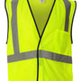 Kishigo Mens Economy Single Pocket Mesh Vest - Lime Green - NEW