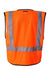 Kishigo 1193-1194 Mens Economy Single Pocket Mesh Vest Orange Flat Back