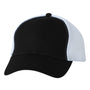 Sportsman Mens Spacer Mesh Back Adjustable Hat - Black/White - NEW