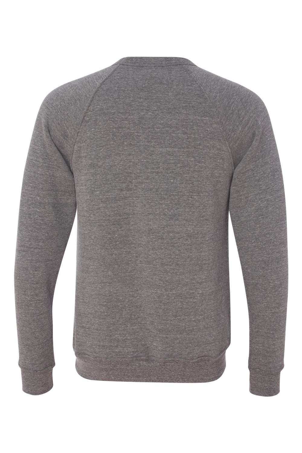 Bella + Canvas BC3901/3901 Mens Sponge Fleece Crewneck Sweatshirt Grey Flat Back