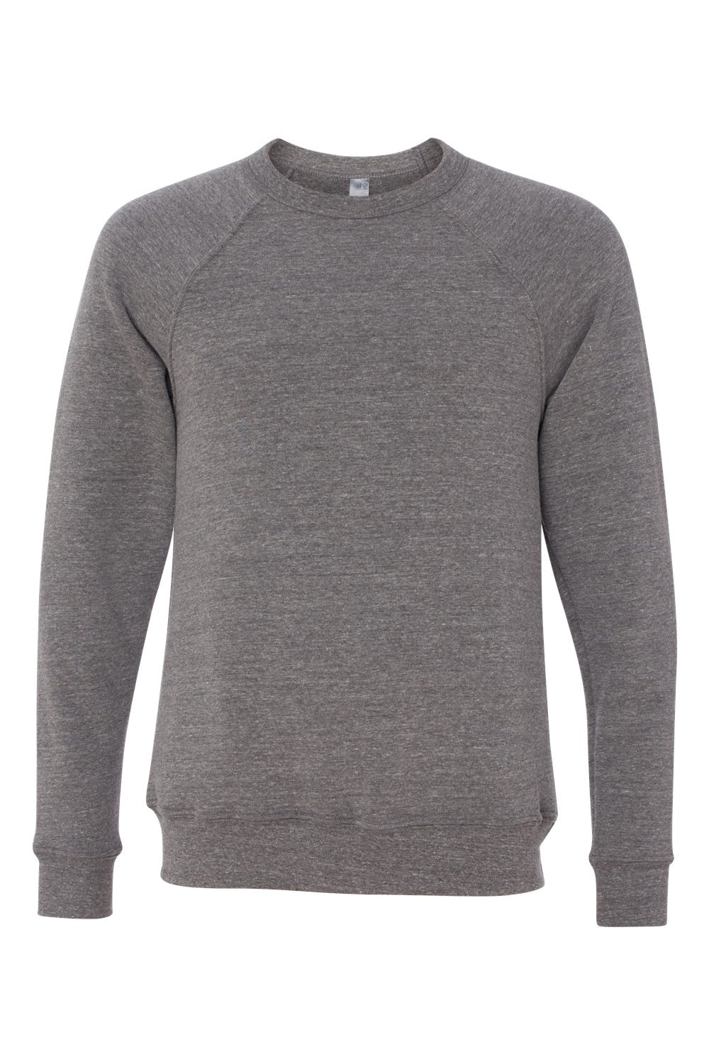 Bella + Canvas BC3901/3901 Mens Sponge Fleece Crewneck Sweatshirt Grey Flat Front