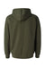 Independent Trading Co. SS4500 Mens Hooded Sweatshirt Hoodie Heather Army Green Flat Back