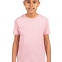 Next Level Youth Fine Jersey Short Sleeve Crewneck T-Shirt - Light Pink